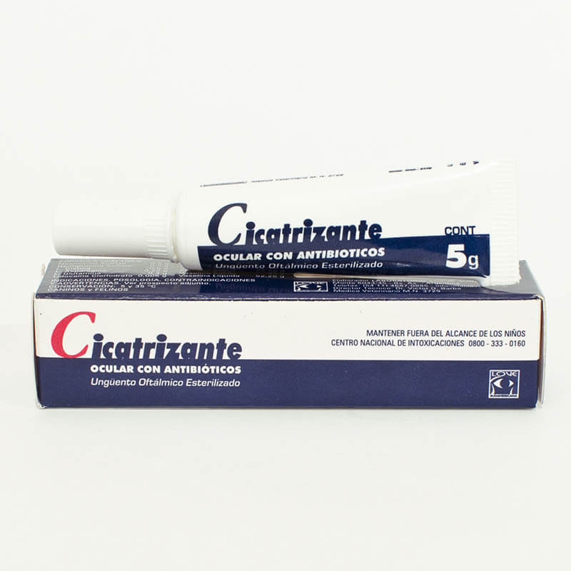 Cicatrizante Ocular con Antibióticos